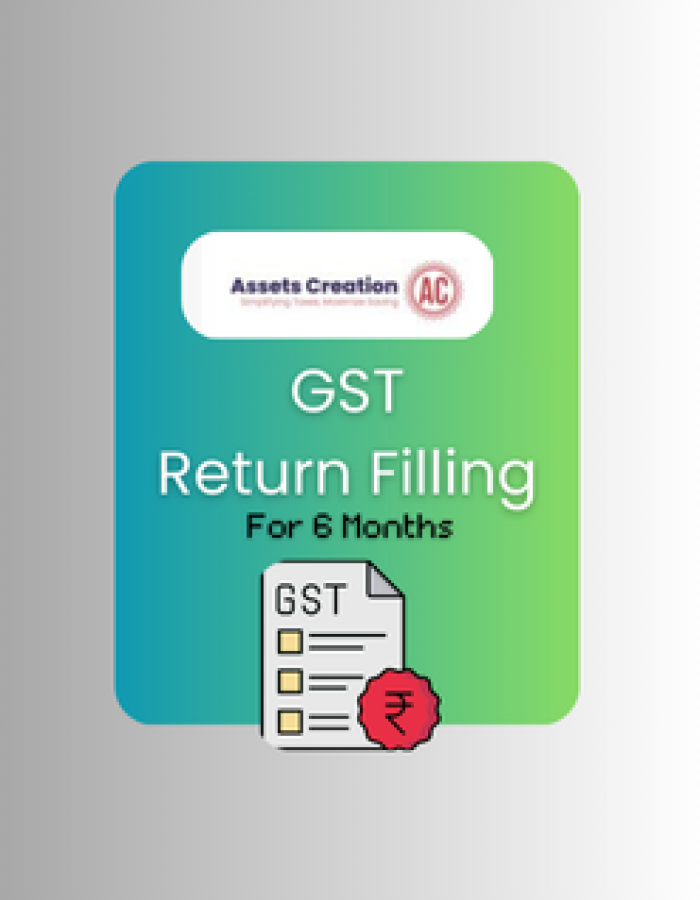 GST Returns Filing (GSTR3B and GSTR1) – 6 Months